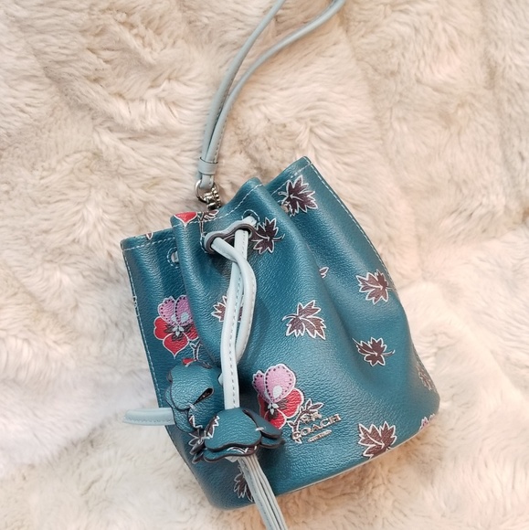 Coach Handbags - 🚫SOLD🚫NWT COACH DRAWSTRING MINI BUCKET BAG